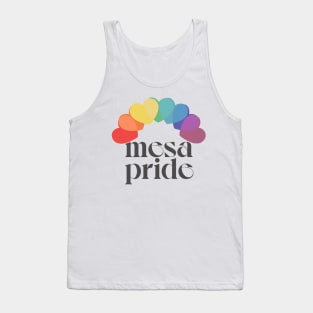 Mesa Pride //// Retro Typography Rainbow Design Tank Top